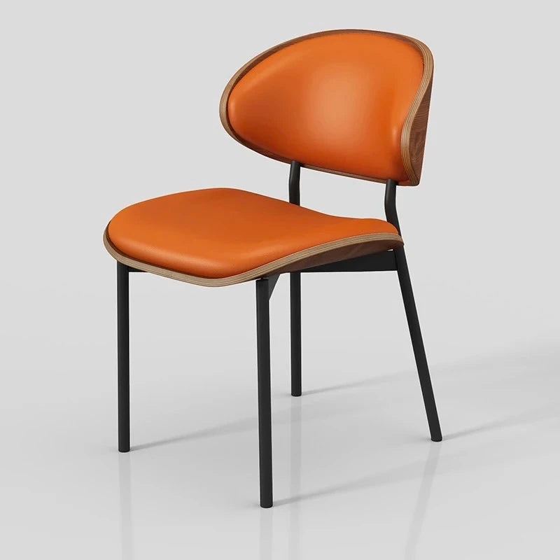 Mid-Century Wooden Dining Chair – Soft & Ergonomic Design - Image 6