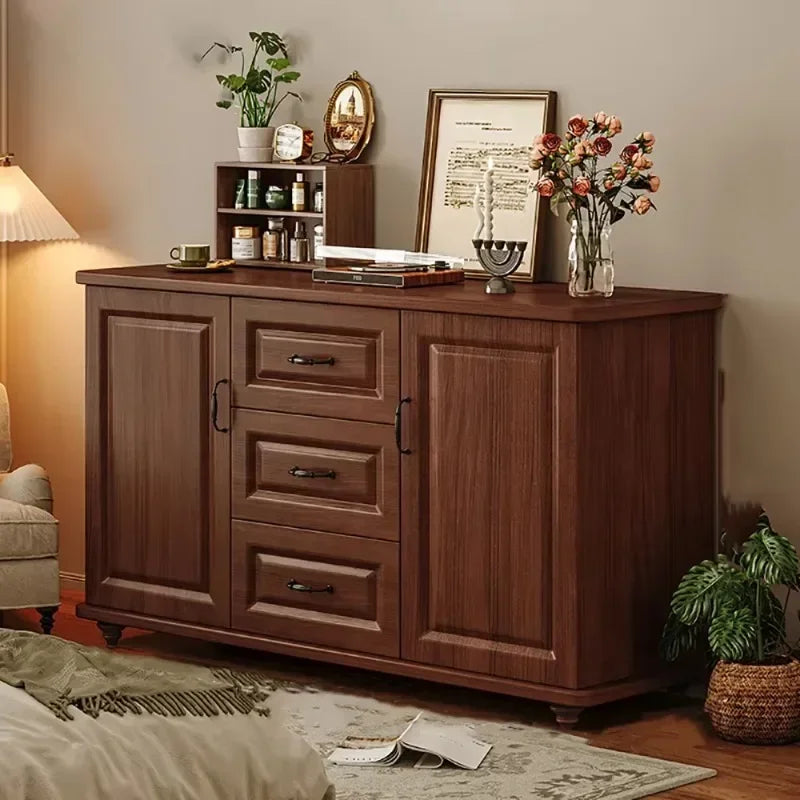 Vintage Nordic Drawer Cabinet – Classic Living Room Storage & Display Furniture