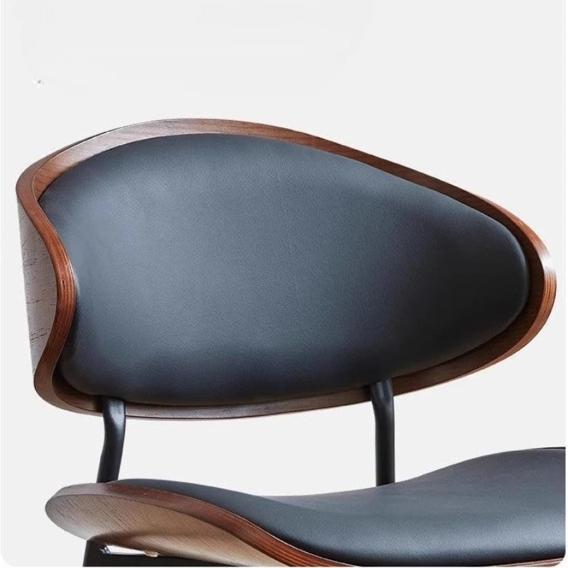 Mid-Century Wooden Dining Chair – Soft & Ergonomic Design - Image 2