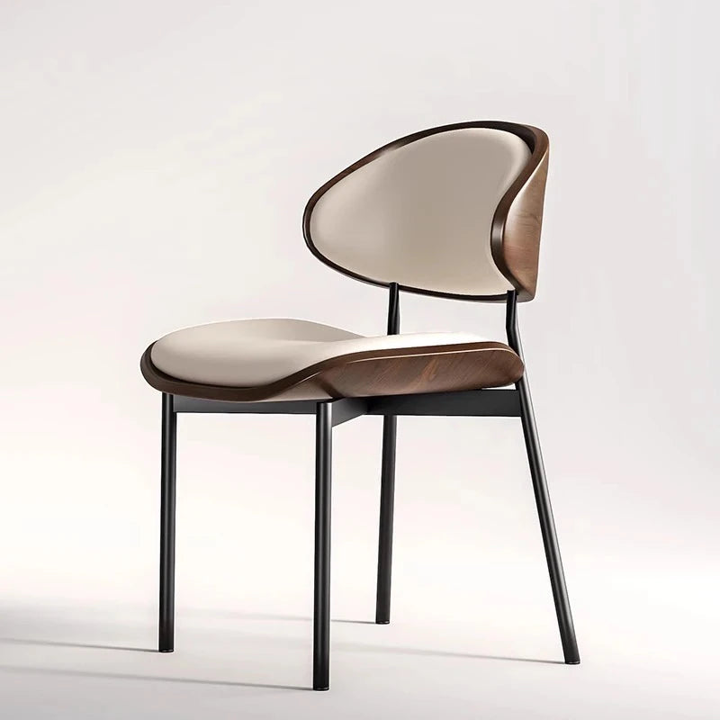 Mid-Century Wooden Dining Chair – Soft & Ergonomic Design - Image 7