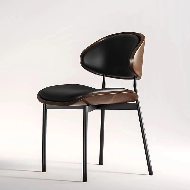 Mid-Century Wooden Dining Chair – Soft & Ergonomic Design - Image 8