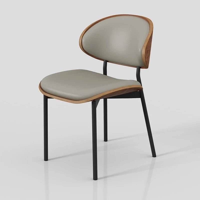 Mid-Century Wooden Dining Chair – Soft & Ergonomic Design - Image 9