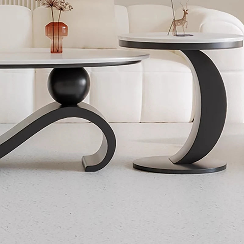Mid-Century Retro Oval Coffee Table – Luxury Nordic Design for Stylish Living Rooms - Image 3