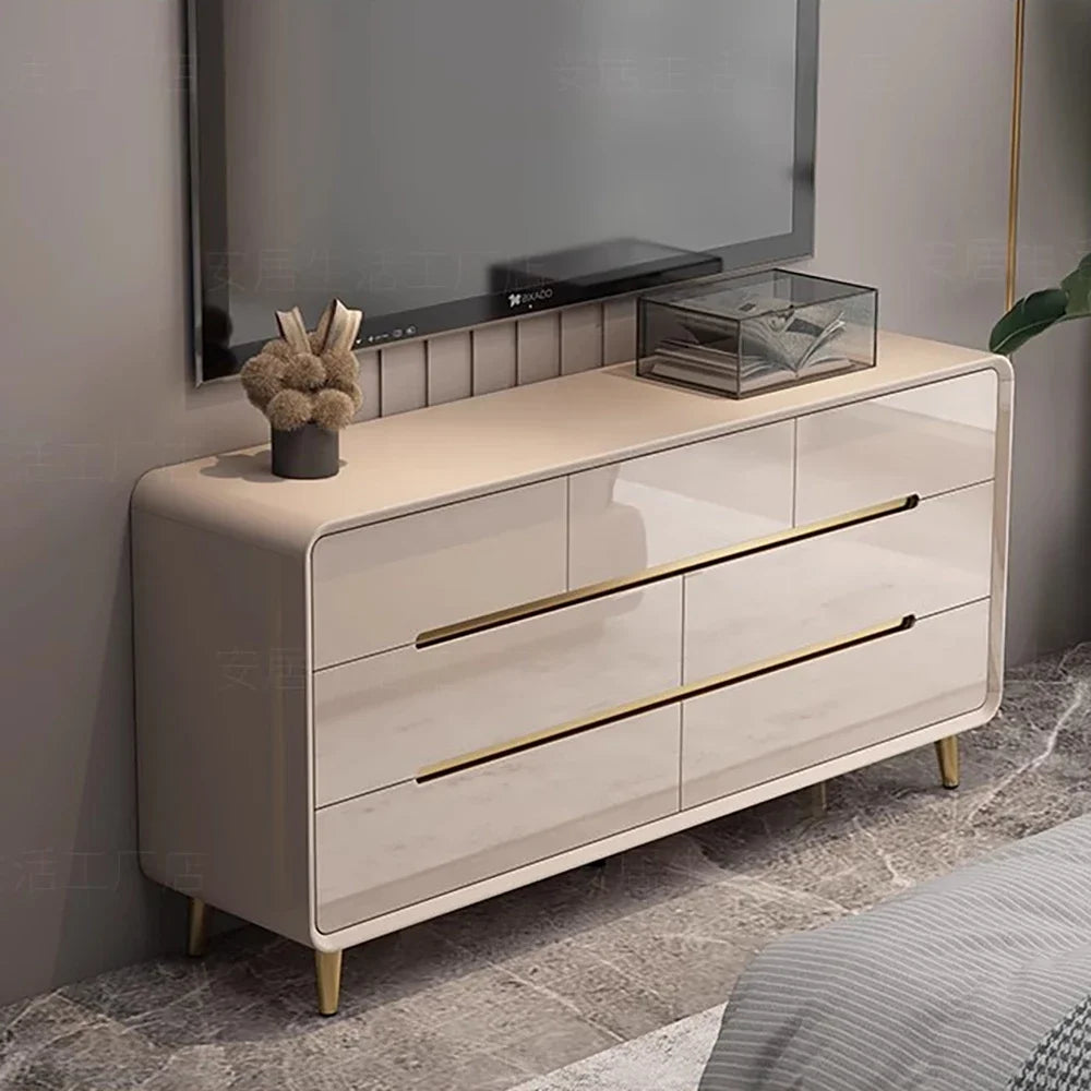 Classic Nordic Display Cabinet – Luxury Storage Drawers for Living Room