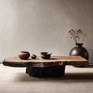Antique Designer Coffee Table – Unique Wooden Accent Piece for Modern Living Rooms